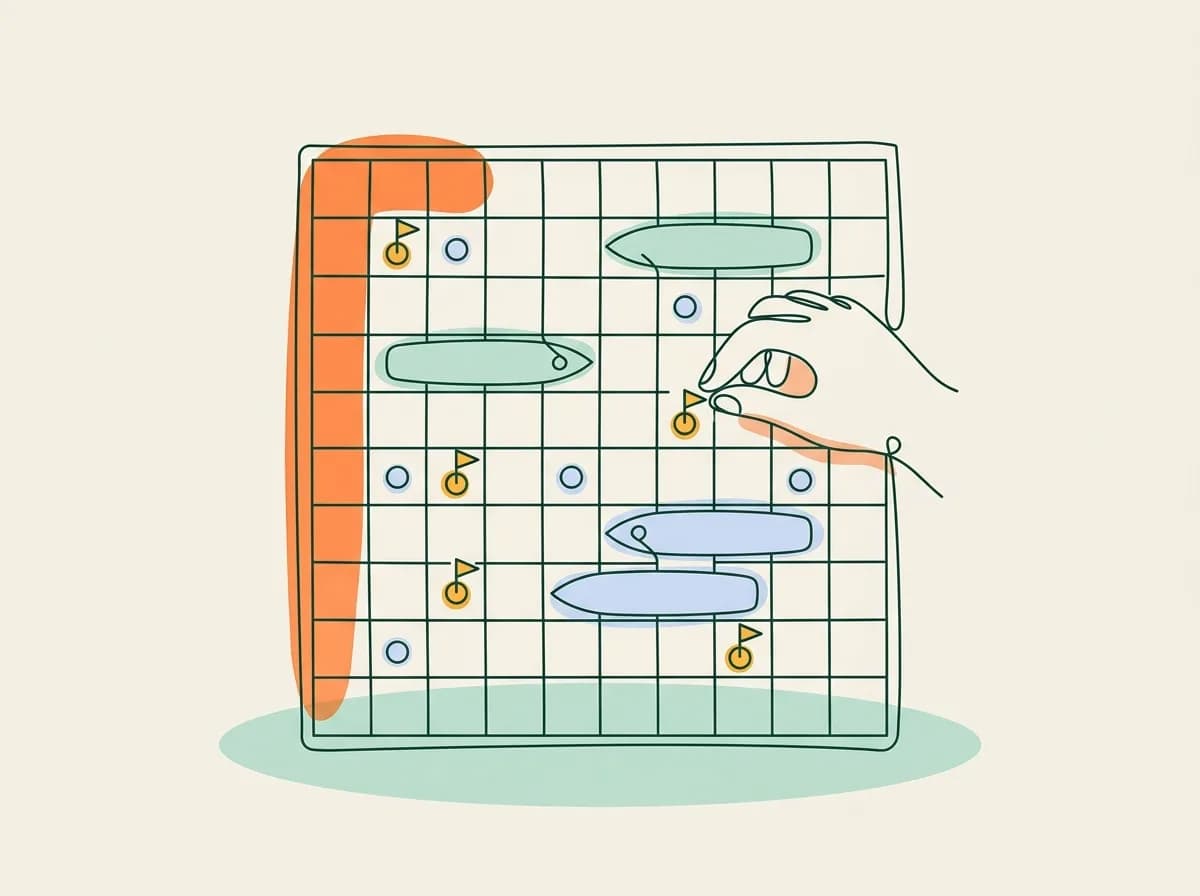 Illustration éditoriale : Bataille navale