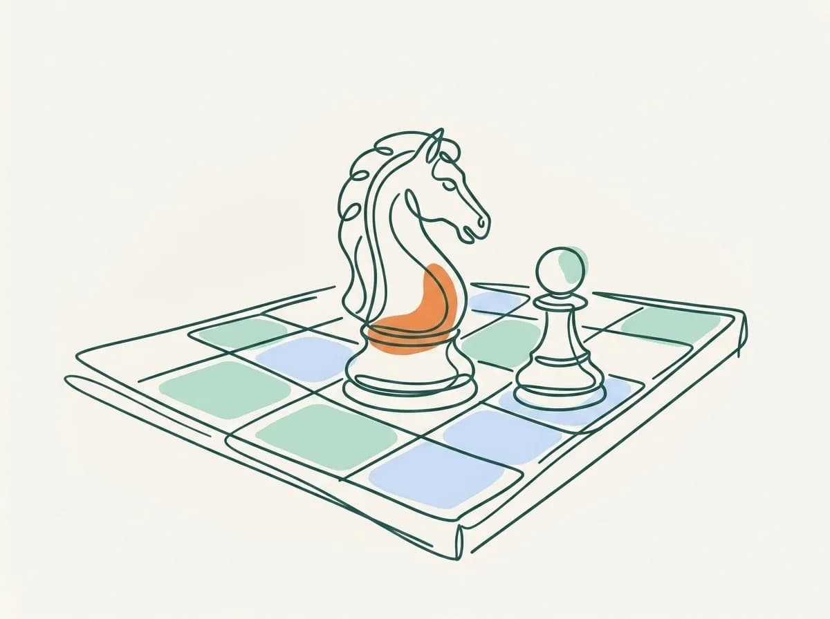 Illustration éditoriale : Échecs