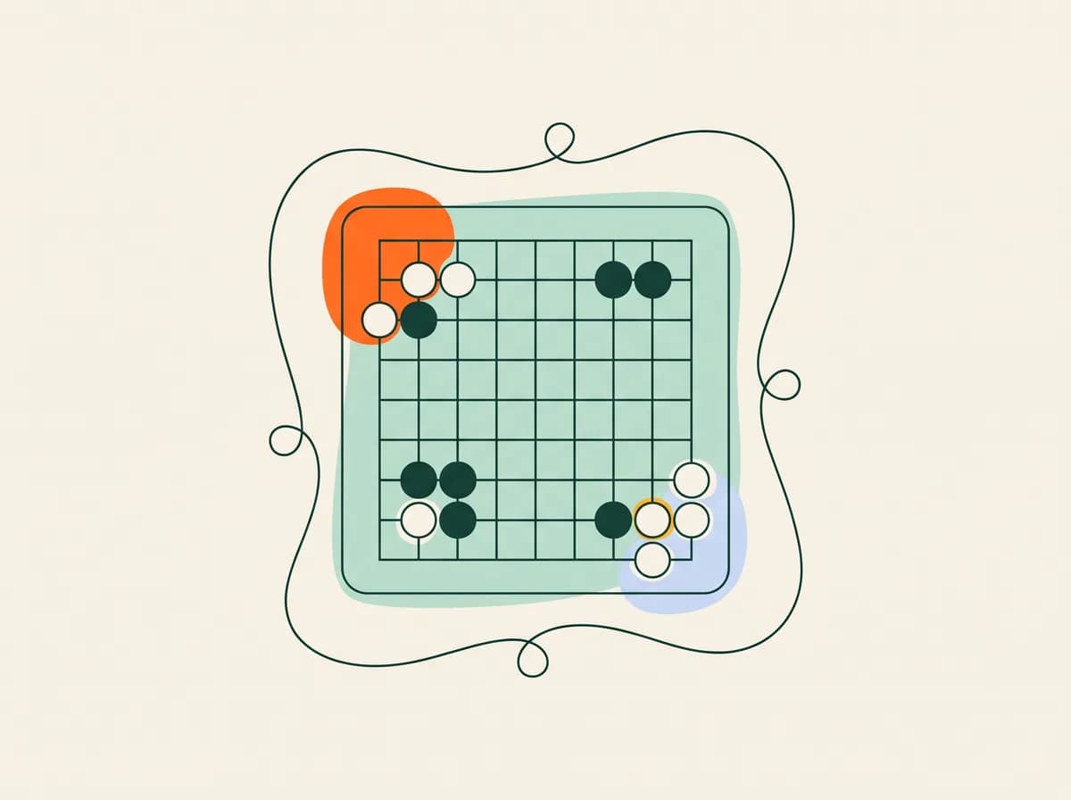Illustration éditoriale : Jeu de go
