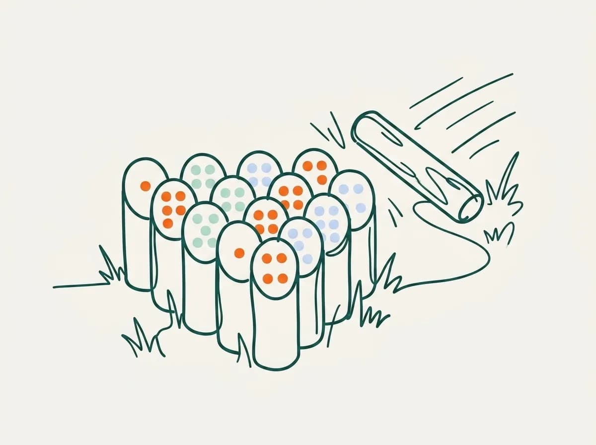 Illustration éditoriale : Mölkky