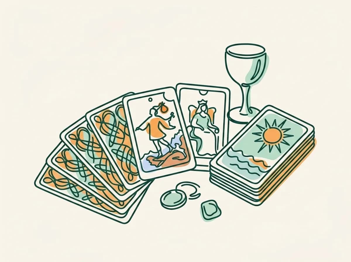 Illustration éditoriale : Tarot