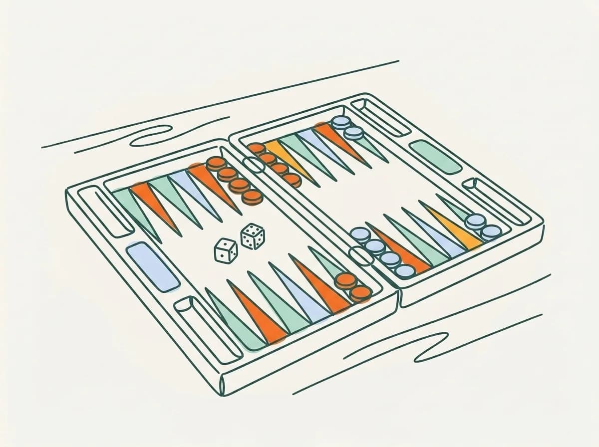 Illustration éditoriale : Backgammon