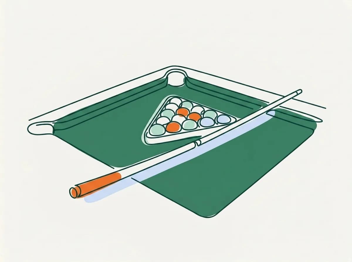 Illustration éditoriale : Billard