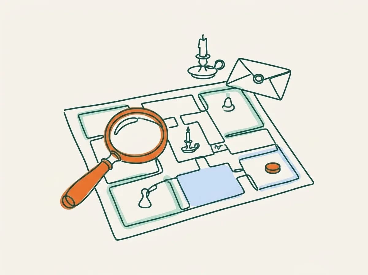 Illustration éditoriale : Cluedo