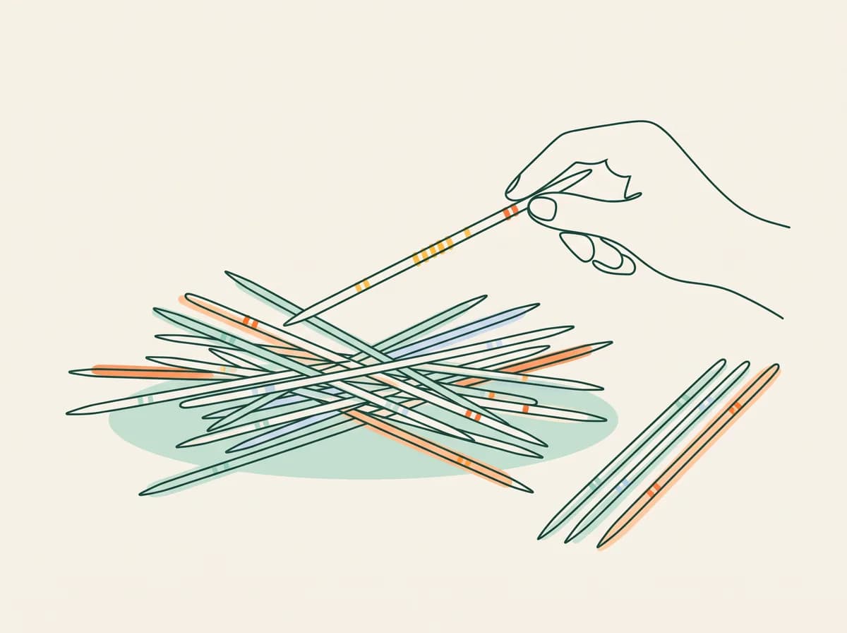 Illustration éditoriale : Mikado