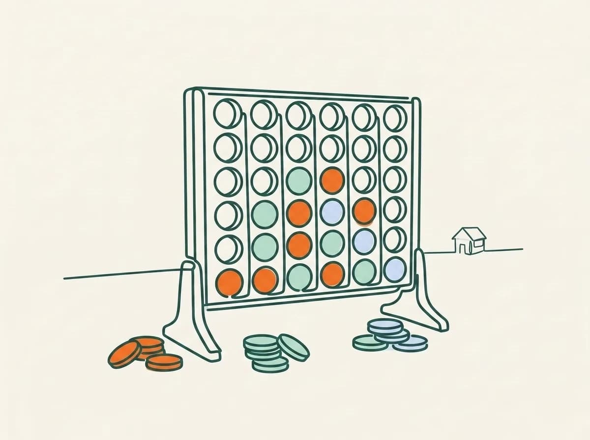 Illustration éditoriale : Puissance 4